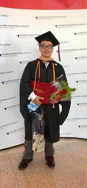 FEU Alumnus graduated Summa Cum Laude at the California Intercontinental University