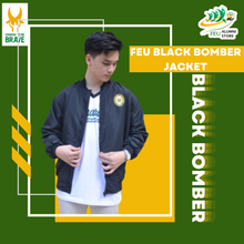 Load image into Gallery viewer, FEU Black Bomber Jacket